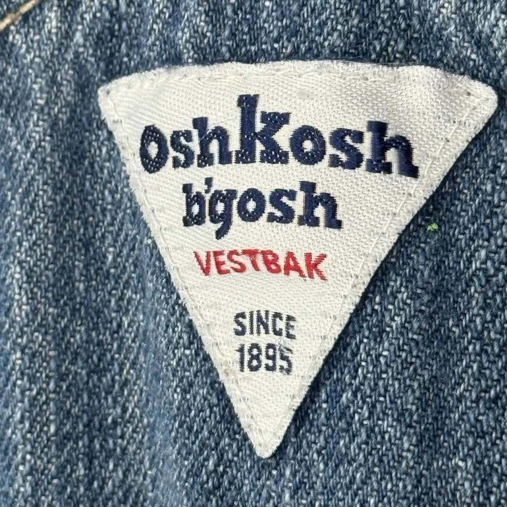 OshKosh b'gosh Girls Dress Size‎ 5T Jean Jumper Overall Vestbak Osh Kosh